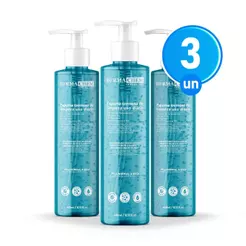 Kit 3 Espuma Cremosa de Limpeza Facial 240ml Hidratação e Maciez da Pele Com Aloe Vera Dermachem