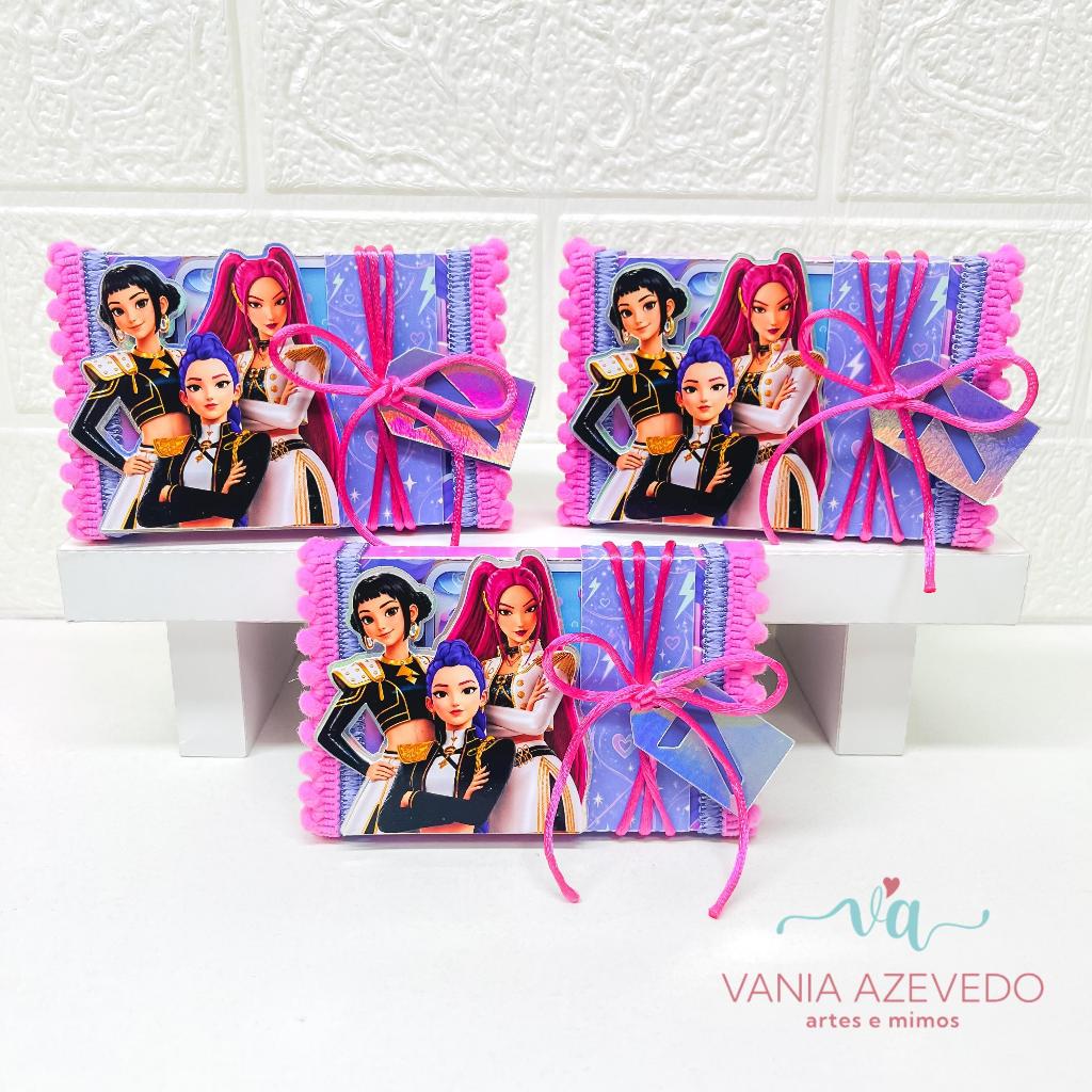 Festa Luxo Guerreiras do K-Pop Personalizados I Lembrancinhas I Festas I Caixinhas I Aniversários I Caixa Kit Kat