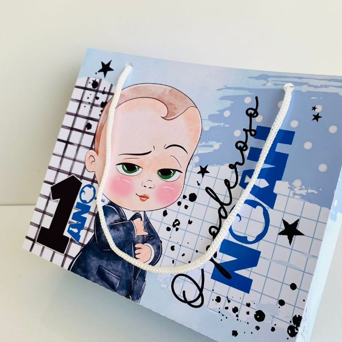 10 Sacolinha Personalizada TAM G Poderoso Chefinho | Lembrancinha Personalizada 🎉 JÁ MONTADA