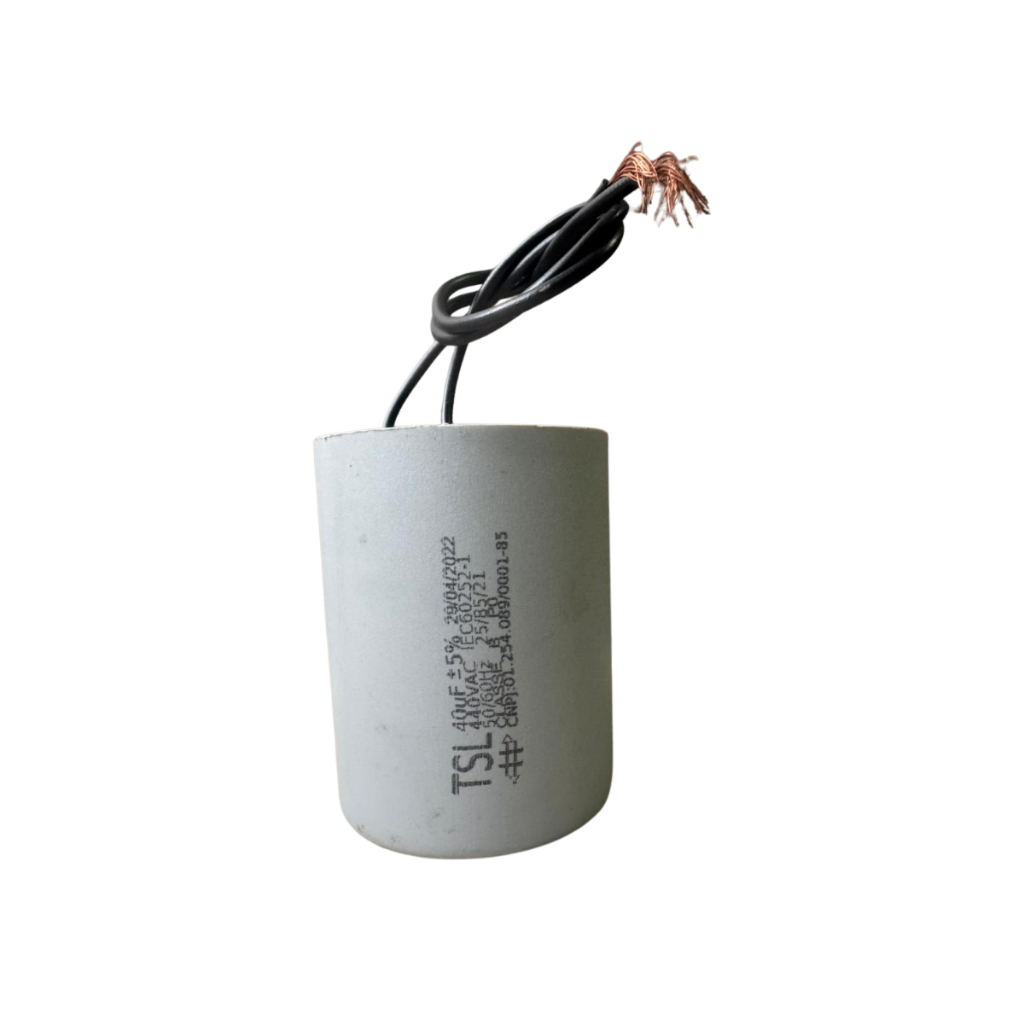 Capacitor 40uF 440V Motor Compressor Ar Condicionado Portão Partida Permanente