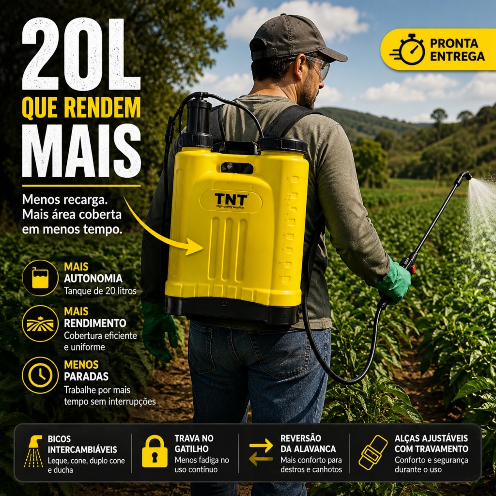 Pulverizador Borrifador Aplicador de fluidos e venenos 20 l Litros · foto 2