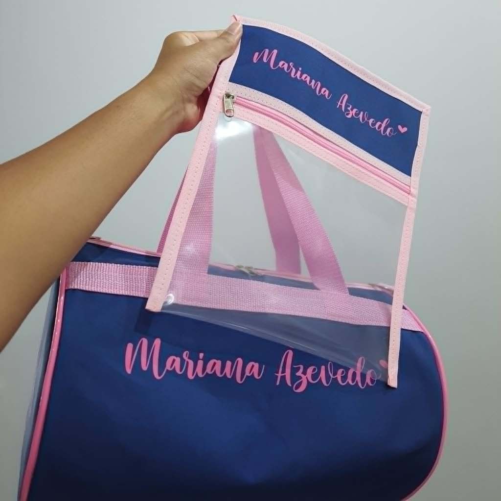 Bolsa Esporte Personalizada, Bolsa Ballet, Bolsa Natação + Saquinho Organizador