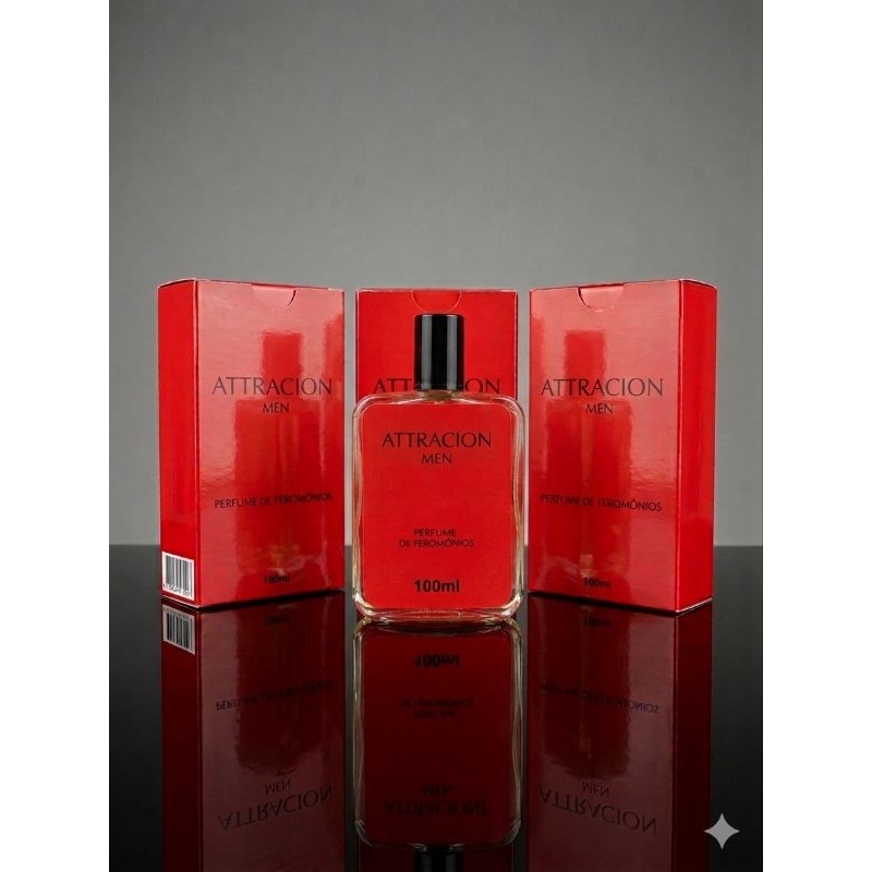 KIT 3 PERFUMES MASCULINO ATTRACION 100ML IMPORTADO SPRAY