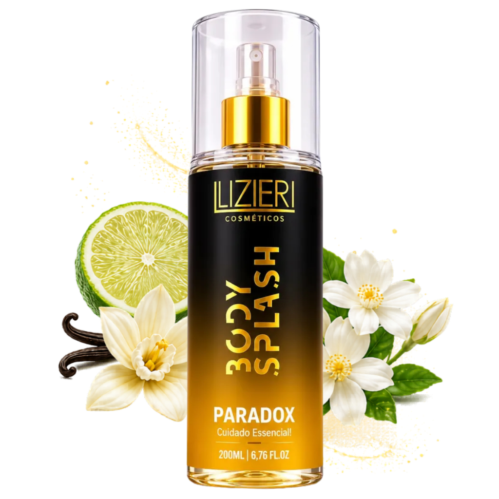 Body Splash Paradox Lizieri Cosmético Feminino 200ml Perfume Corporal Amadeirado Colonia Fragrancia