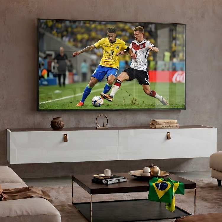 Rack Suspenso Copa do Mundo para Tv até 70 Polegadas 2 Portas Grécia 180cm