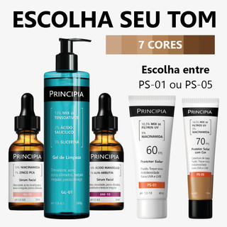 Principia Kit Anti-Manchas Essencial c/ Gel de Limpeza GL-01 + Sérum NC-10 + Sérum AM-10 …