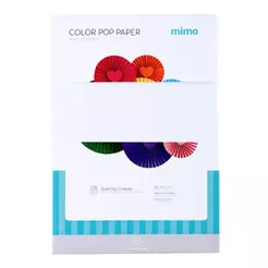 Papel Color Pop Branco Neve Mimo - A4 - 180 gr - 25 unds
