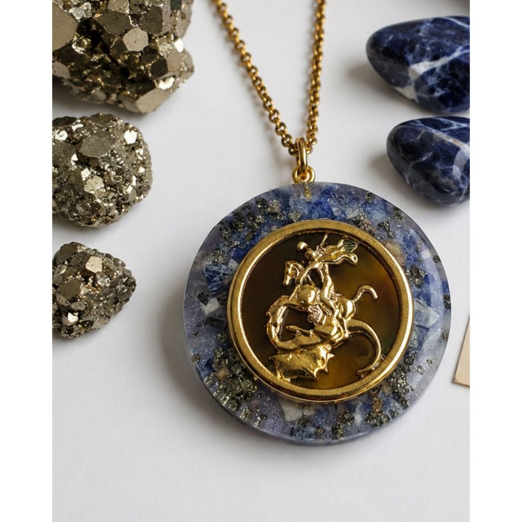 Pingente Orgonite São Jorge