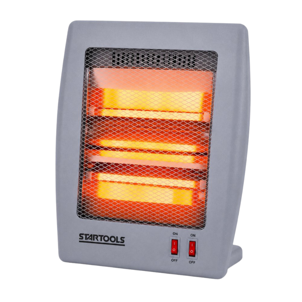 Aquecedor De Ar Elétrico Portátil Quartzo Comfort Air 110v Ou 220v Sala Quarto Casao Cinza 800W