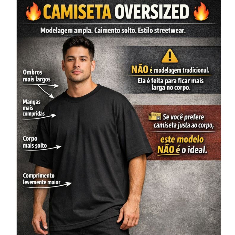 Camiseta OverSized Bordada Masculina StreetWear New York