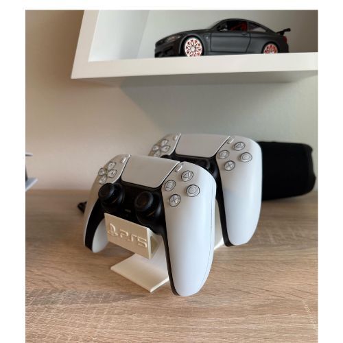 Suporte para 2 Controles PS5 – Base Gamer Dupla Gamer Dualsense Dualshock de Mesa