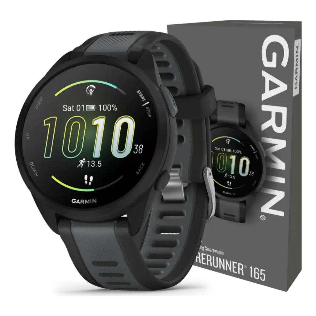 Garmin Relógio Forerunner 165 Sem Musica 43mm com Monitor Cardíaco de Pulso e GPS
