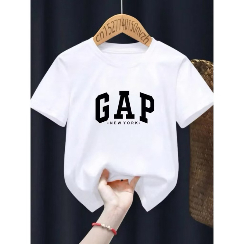 Camiseta Infantil Juvenil Menino/Menina GAP New York Camisa 100% Algodão Unissex Estilosa
