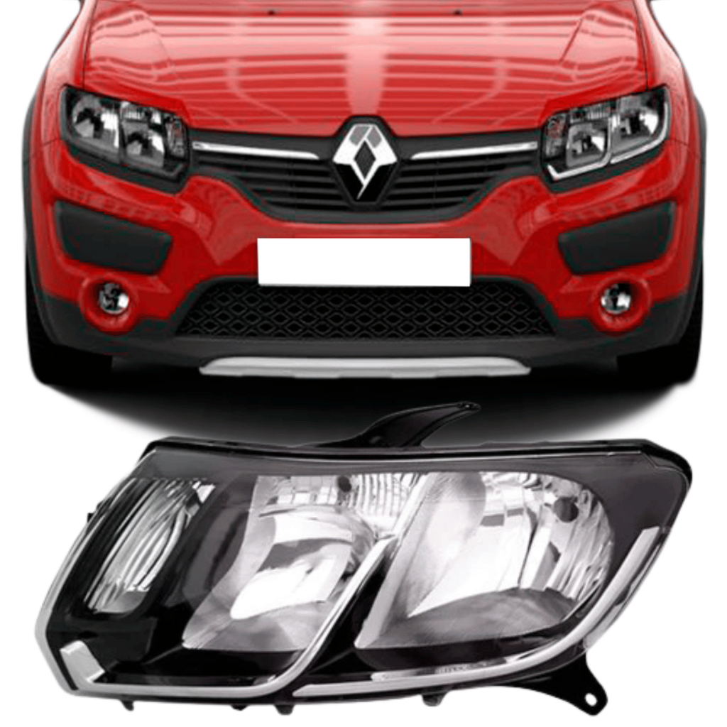 Farol Principal Sandero 2014 2015 2016 2017 2018 2019 Stepway Lanterna Dianteira Esquerdo Direito