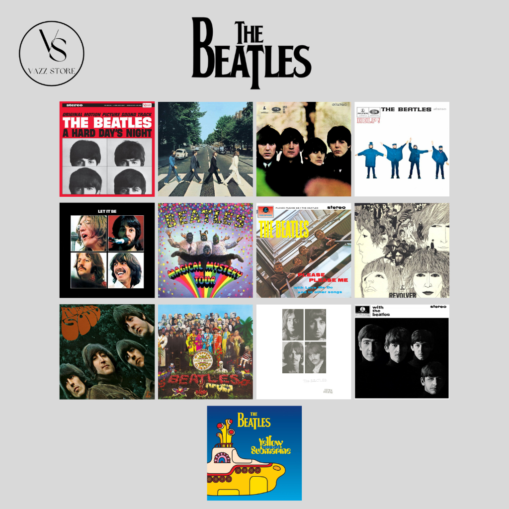 THE BEATLES - Quadro decorativo Mdf - 20x20 cm - Capas de albuns - Várias opções - Decoração