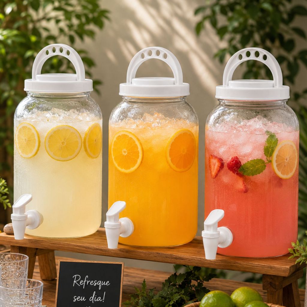 Kit 3 Dispenser Amaciante E Sabão Líquido 3,6l Eko Suqueira