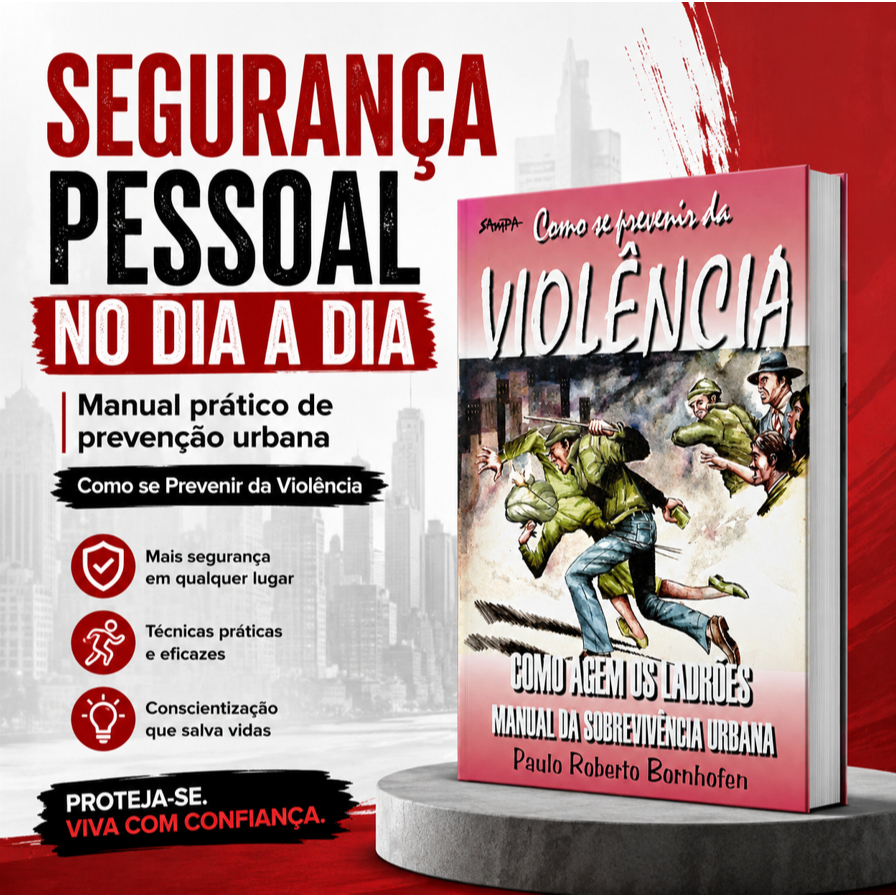 Livro Como se Prevenir da Violência – Manual de Sobrevivência Urbana, Segurança Pessoal e Prevenção