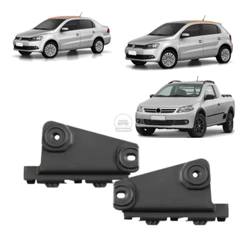 Par Suporte Guia Parachoque Dianteiro Gol Saveiro Voyage G5 2009/2013