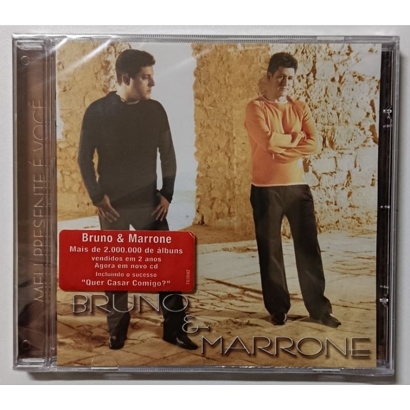 CD - BRUNO & MARRONE - ( MEU PRESENTE É VOÇÊ ) - NOVO LACRADO