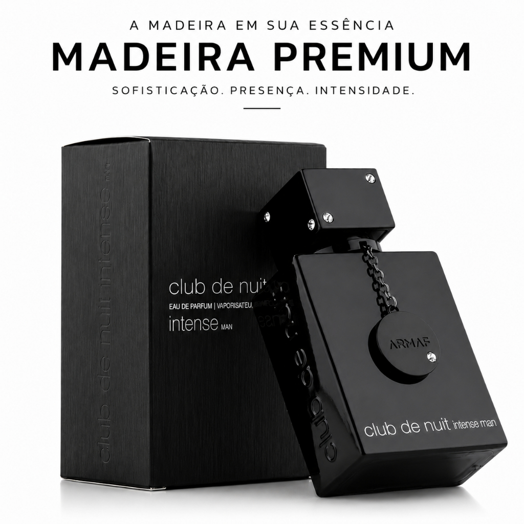 Perfume Club De Nuit Intense Armaf Masculino Eau De Toilette Fragrância Amadeirada Marcante