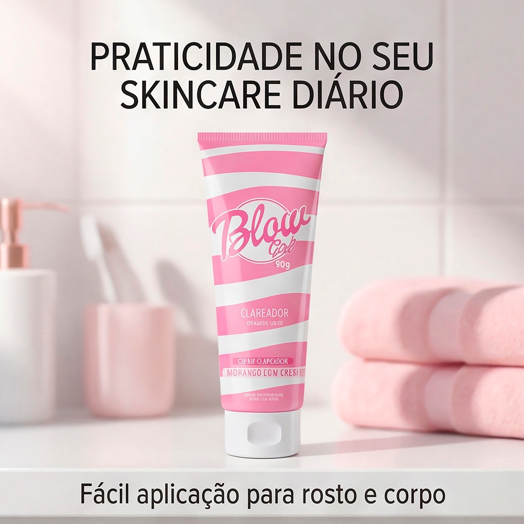 Clareador de Virilha e Axila Creme Clareador Reparador de Manchas Rosto e Corpo Blow Girl 90g