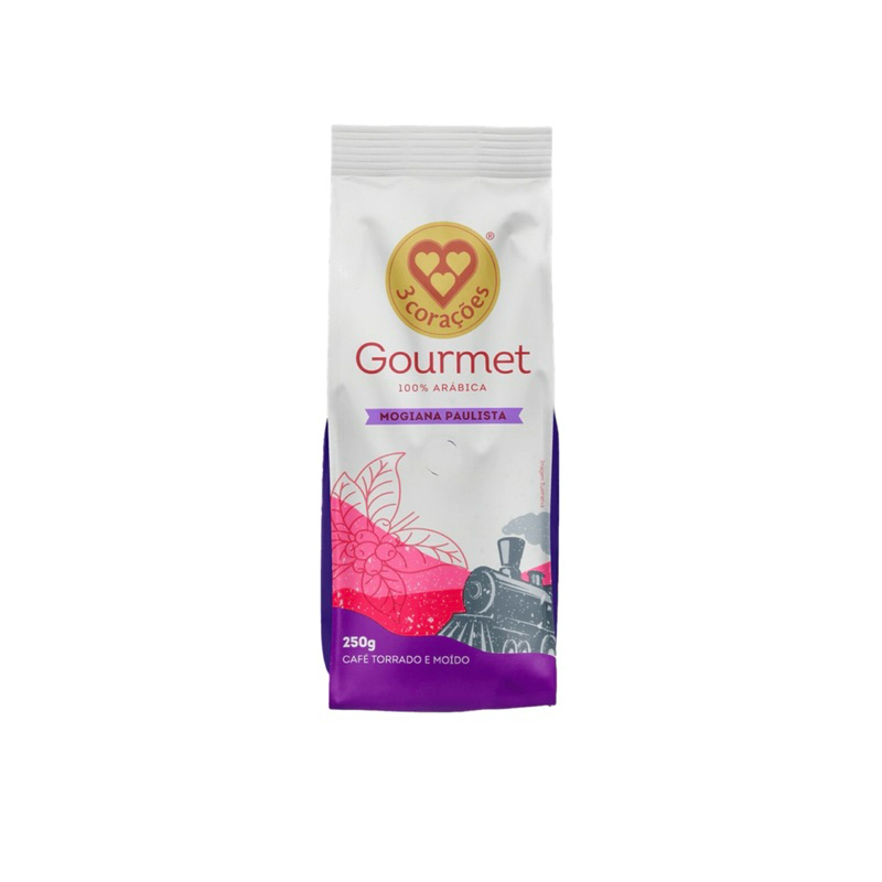 Café Torrado e Moído Gourmet 3 Corações Pacote 250g