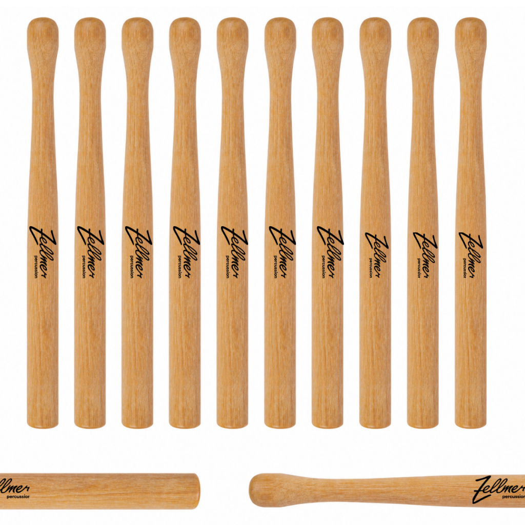 KIT 10 UNIDADES BAQUETA SURDO MIRIM PARA PERCUSSÃO DE FANFARRA BANDA MARCIAL DESFILE ESCOLAR