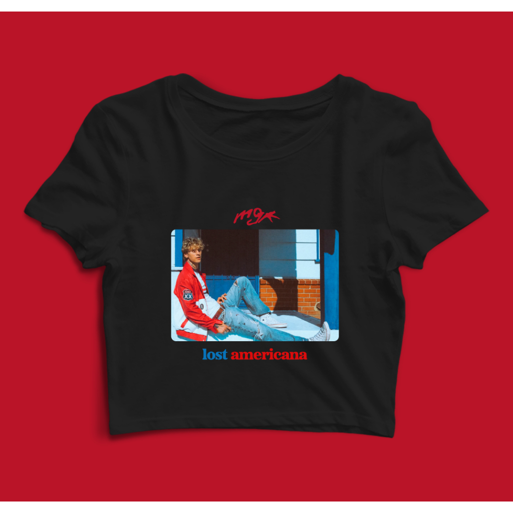Cropped Lost Americana (Machine Gun Kelly) de Algodão Unissex