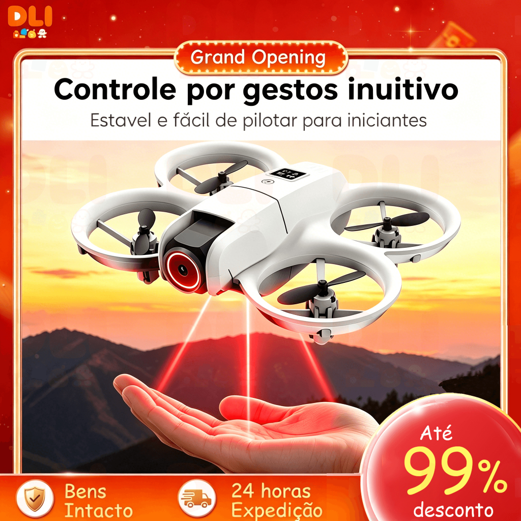 DLI Drone equipado com câmera de alta definição - voo estável e fácil de usar