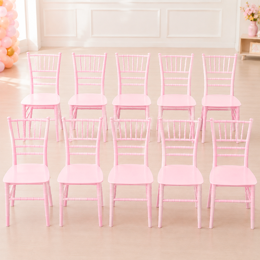 Conjunto 10 Cadeiras Tiffany Kids Polipropileno para Festa Infantil e Brinquedoteca - Seat&co