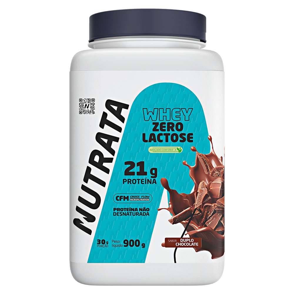 Whey Zero Lactose Pote 900g Nutrata