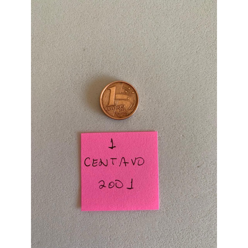 moeda de 1 centavo 2001