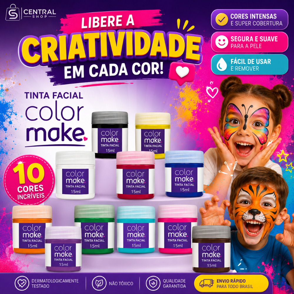 Tinta Líquida 15ml Colormake - Todas as cores