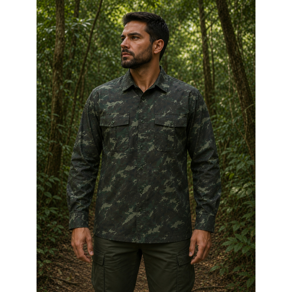 Camisa Farda Camuflada Gandola Eb Modelo Antigo