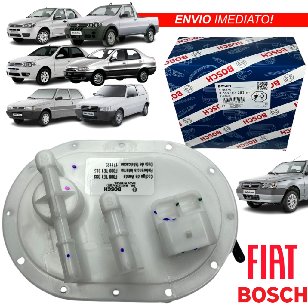 Tampa Bomba De Combustível Elétrica Bosch F000te13s3 - Fiat NOVO COM NFe