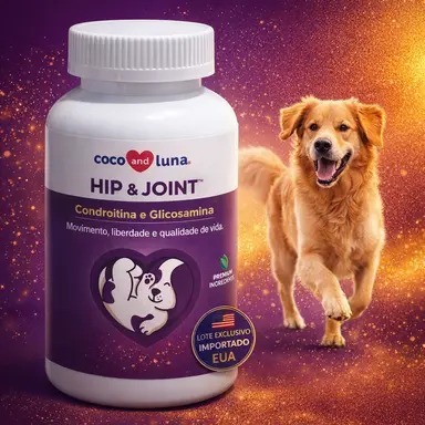 Condroitina 1000mg | Suplemento Articular Premium para Cães | Glucosamina e Condroitina - 120 Compr.