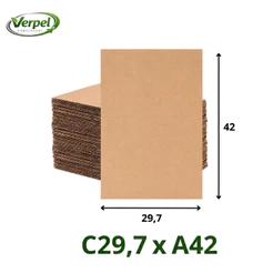 Verpel Embalagens Chapas De Papelão A3 29,7X42cm 25 a100 unidades