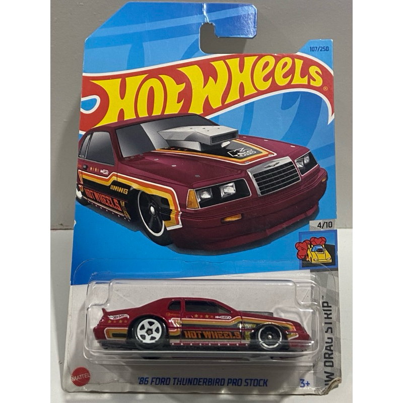 Hot Wheels ‘86 Ford Thunderbird Pro Stock Vermelho