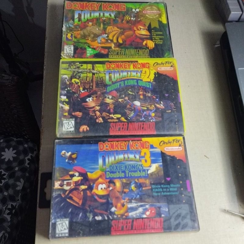 trilogia donkey Kong original super Nintendo