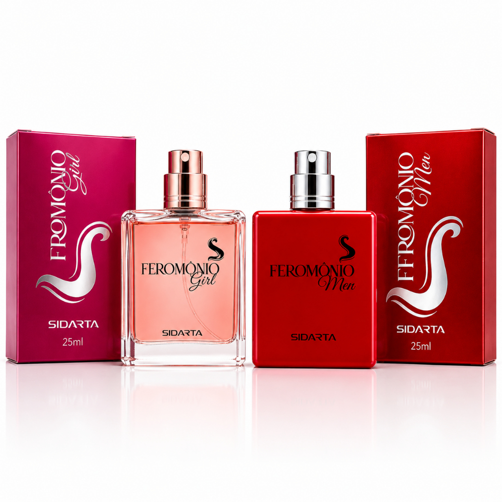 KIT Feromônio Men + Girl Sidarta (AUTÊNTICO) – Desperte desejo, atraia e conquiste!!