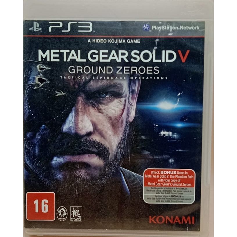 METAL GEAR SOLID V GROUND ZEROES ( MIDIA FISICA ) - PS3