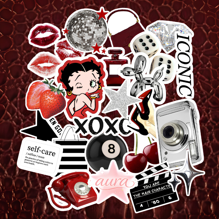 Kit 22 Adesivos It Girl À Prova D’água Para Kindle Garrafa Journal