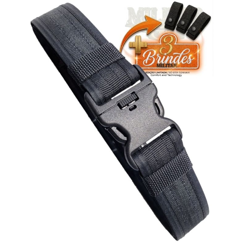 Moda Cinto taticoLargo Nylon Durável Largo Nylon Resistente Fivela engate rapido militar