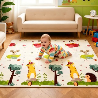 Tapete Infantil Atividade Bebê Dupla Face Emborrachado 180x200 Dobrável Portátil Impermeá…