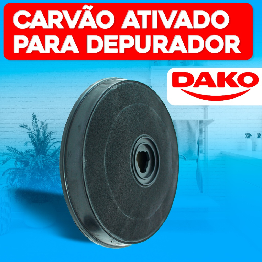 Filtro Carvão Ativado da Coifa Depurador Ge Dako Dage Jenm1 Com Trava Pronta Entrega