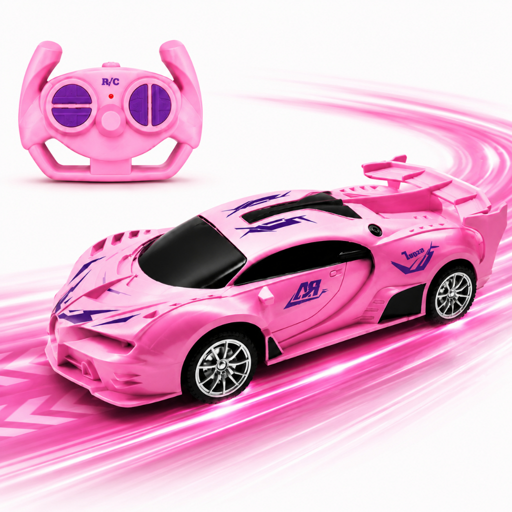 Carrinho de Controle Remoto Infantil Bugatti Racing Super Rápido Brinquedo Menin