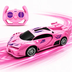 Carrinho de Controle Remoto Infantil Bugatti Racing Super Rápido Brinquedo Menina Kizumba