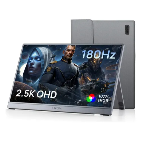 Monitor Portátil Arzopa Z3FC 16.1" 2.5K 180Hz — IPS, 100% sRGB, Ultra-Fluido, HDMI
