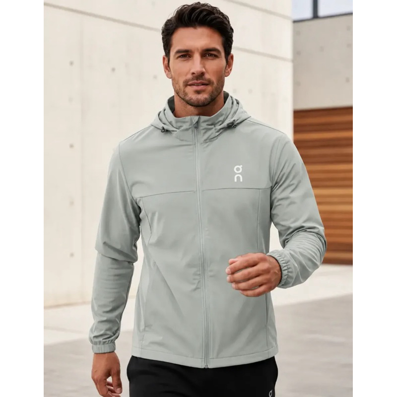 Jaqueta Corta Vento Masculina  Running Corrida Fitness Dryfit Capuz Removível