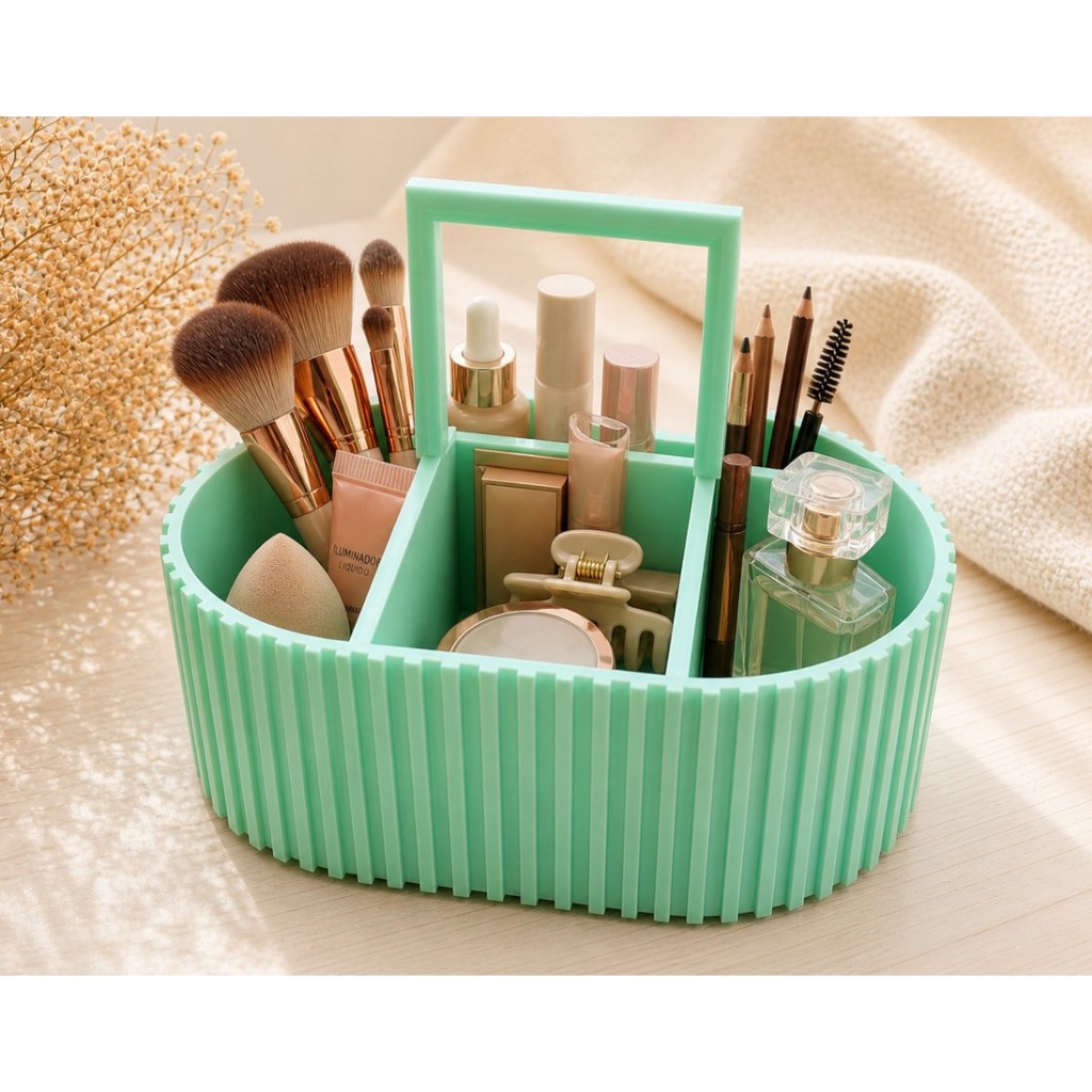 Organizador Multiuso alça Porta Escova Pente Cabelo Maquiagem Banheiro Dente Escritório Caneta Decorativo moderno luxo